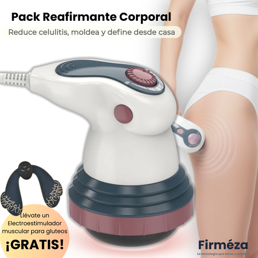 Pack Reafirmante Corporal: Masajeador Corporal + Electroestimulador GRATIS.