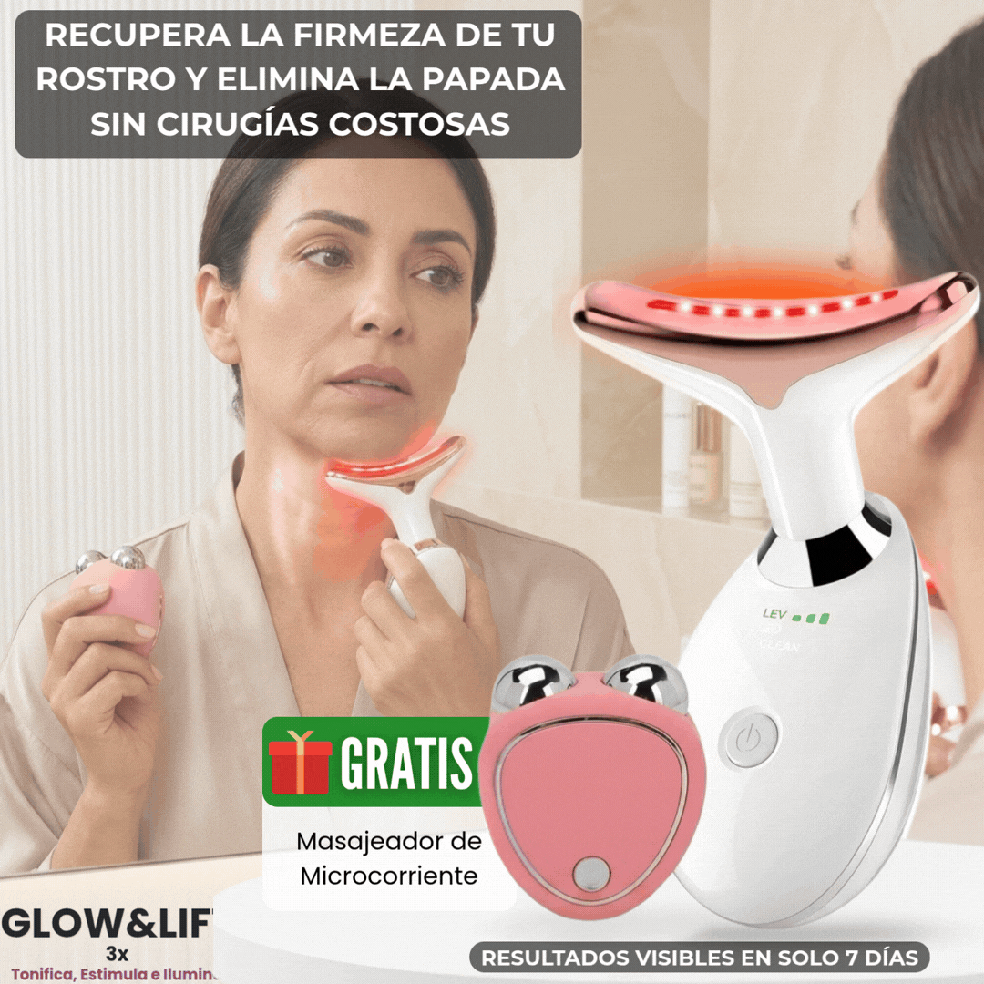 GLOW&LIFT 3X: Rostro joven y sin papada en pocas semanas