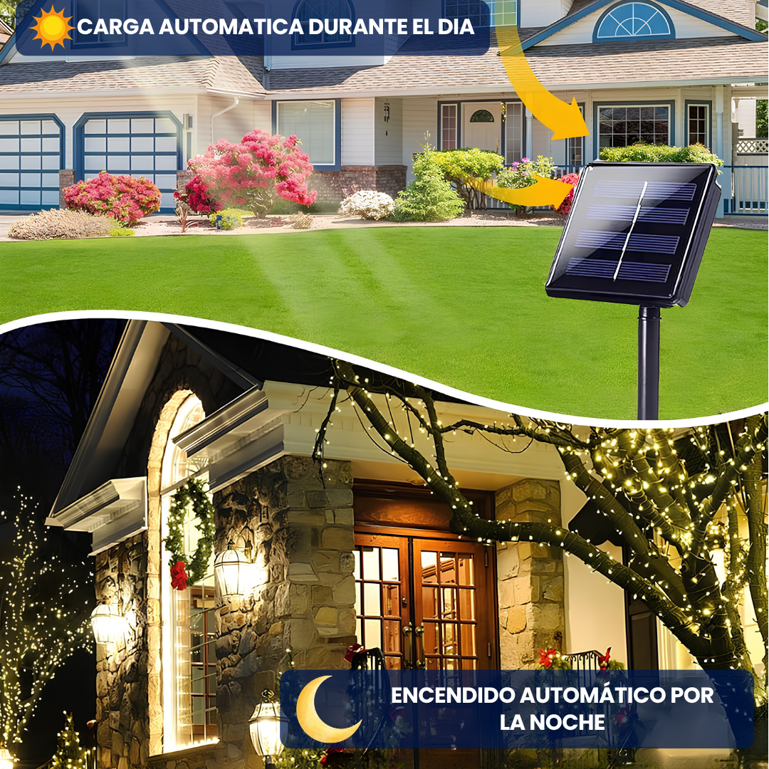 COMPRA 1 LLEVA LA 2 GRATIS - LUCES SOLARES NAVIDEÑAS