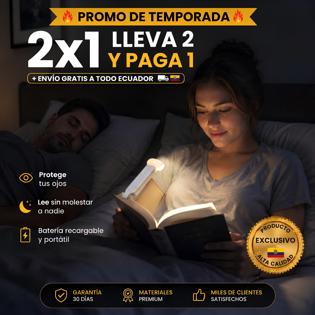 Disfruta tus noches de lectura sin molestar a nadie.