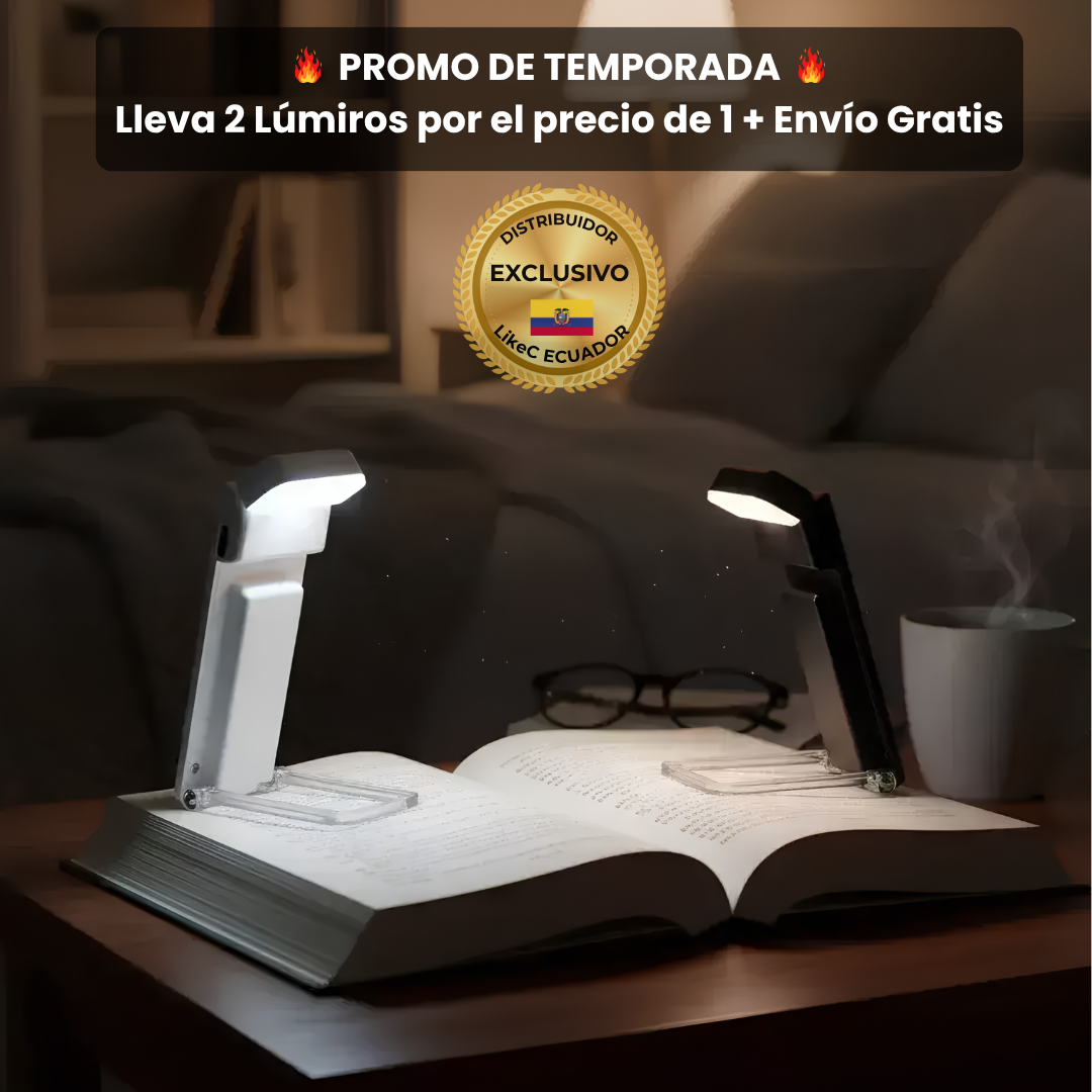 ¿Amante de la lectura nocturna? Lee cómodamente sin cansar tus ojos ni despertar a nadie.