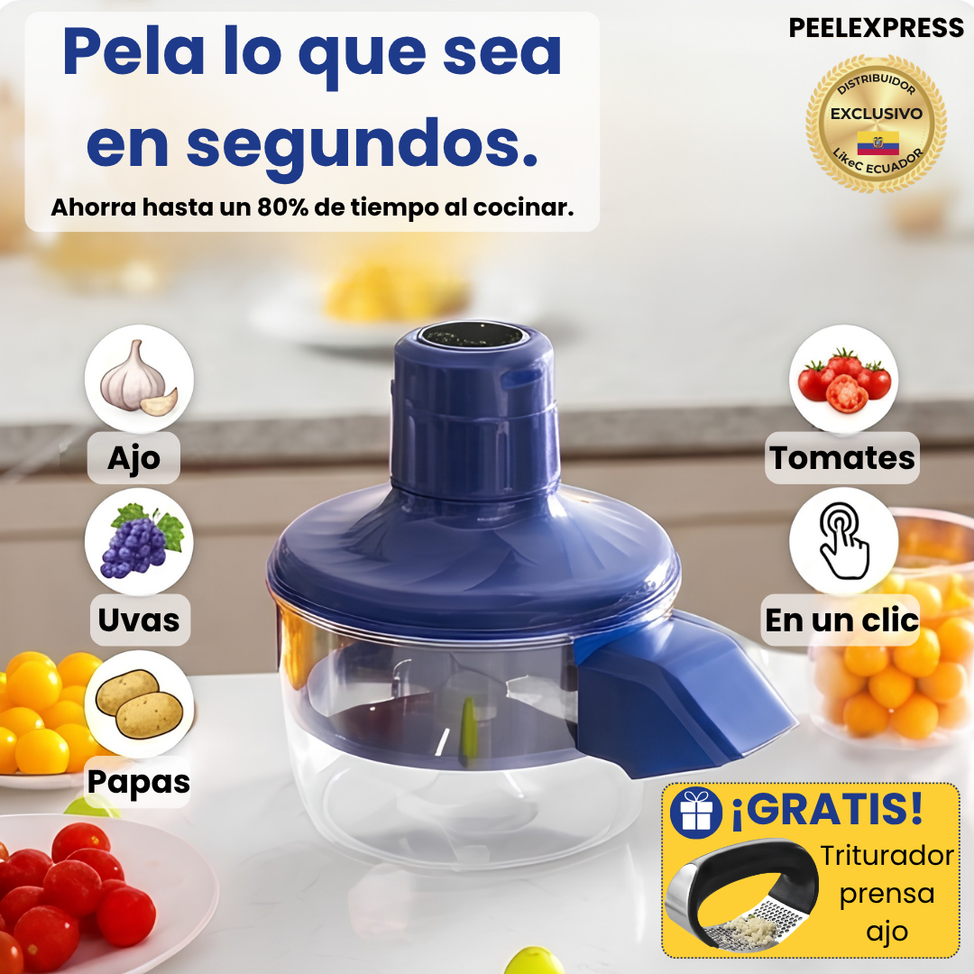 Pela sin esfuerzo y prepara platos increíbles en segundos.